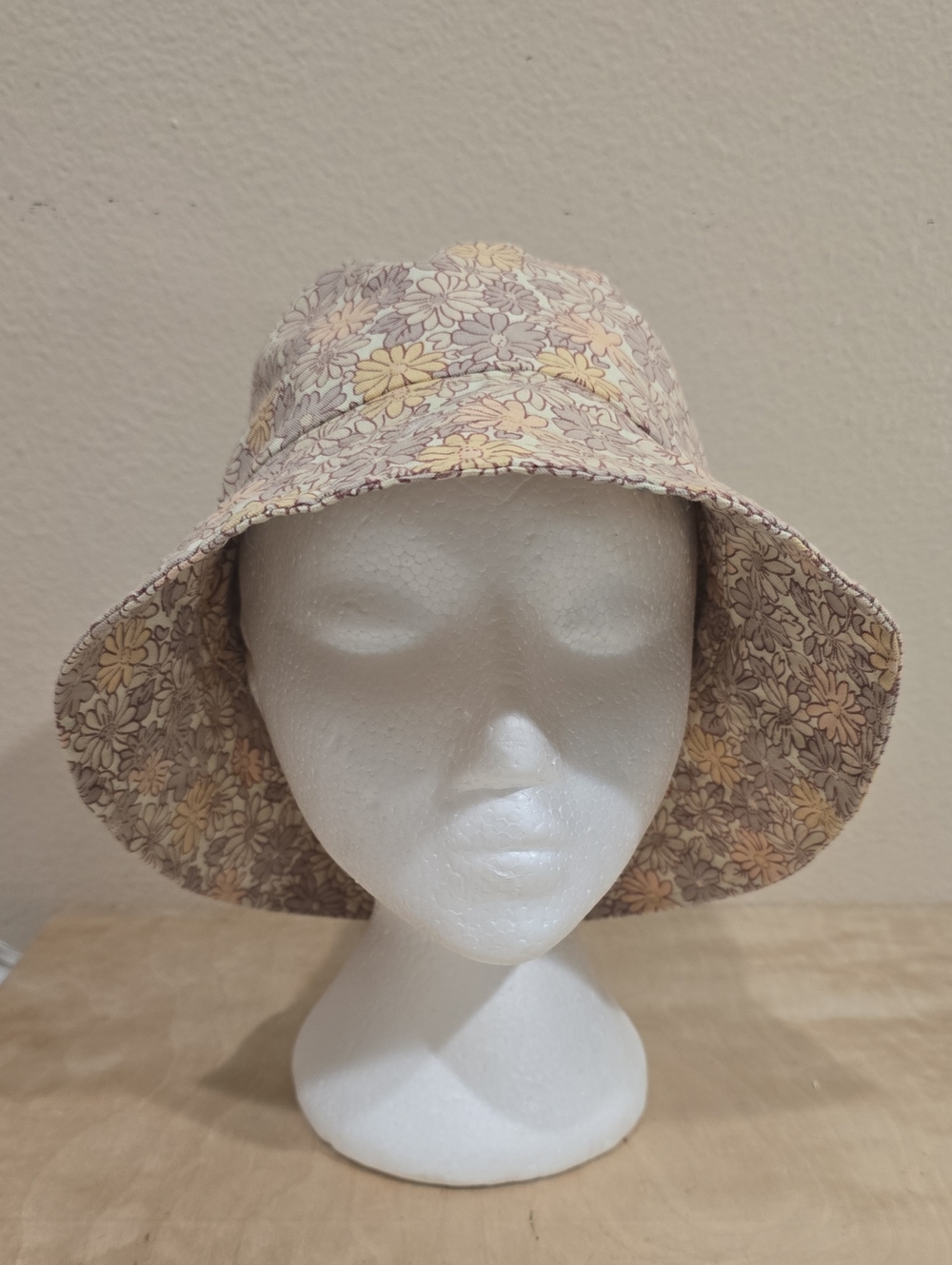 🌸Faithfull the Brand Floral Cotton Bucket Hat in Yellow and Lavender